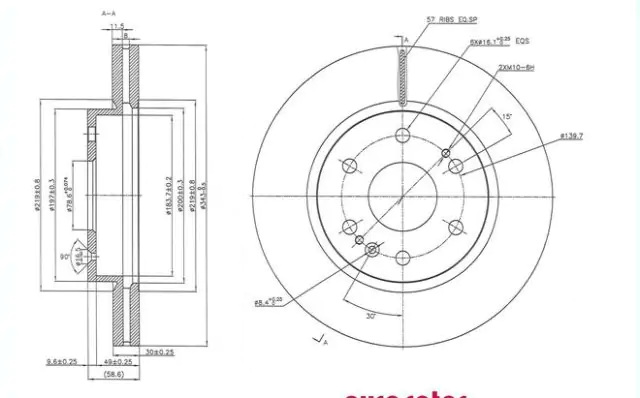 Brzdový kotouč -přední