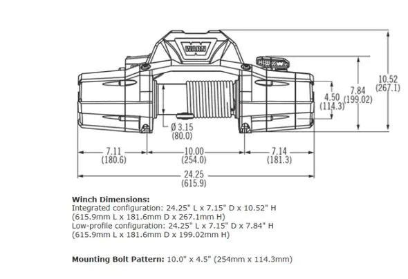 Naviják WARN 88990 ZEON 10