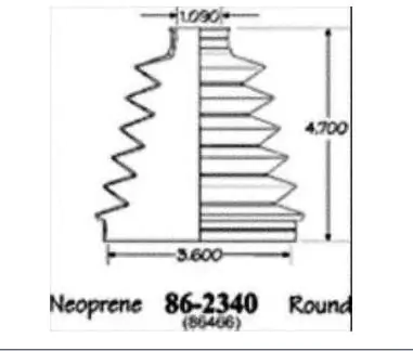 Manžeta poloosy - vnějsí 