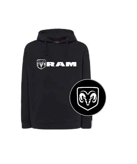 Mikina originál DODGE RAM , RAM silver Hoodie