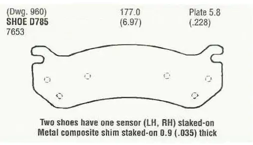 Brzdové destičky - přední