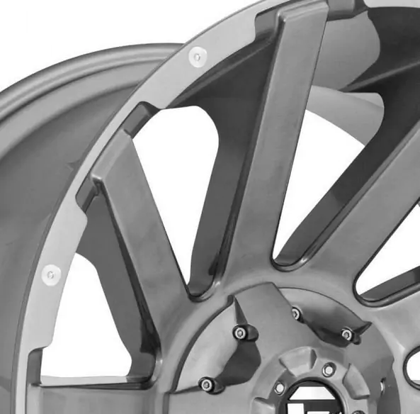 Kolo 20X9 - Alloy wheel D714 Contra Brushed Gun Metal/Tinted Clear