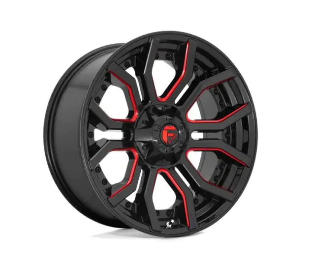 Kolo 20X9 - Alloy wheel D712 Rage Gloss Black RED Tinted Clear
