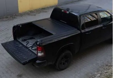 Hliníková stahovací roleta mechanická, korba 5,7 palců bez Ramboxů