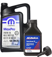 Oleje, Náplně & sady